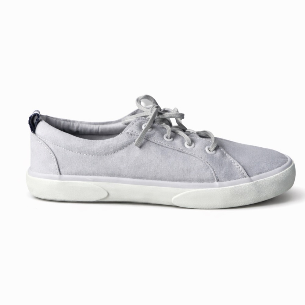 Sperry Pier Wave Sneakers Women’s 10W Lilac Purple Canvas Lace Up